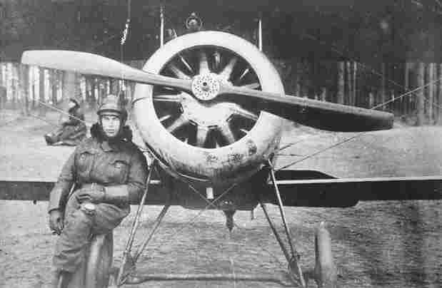 J.Prieditis with Nieuport, Bikernieku airfield, Nov.1919